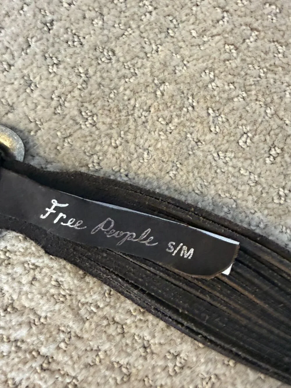 FP Free People Paxon Waist Belt S/M Black